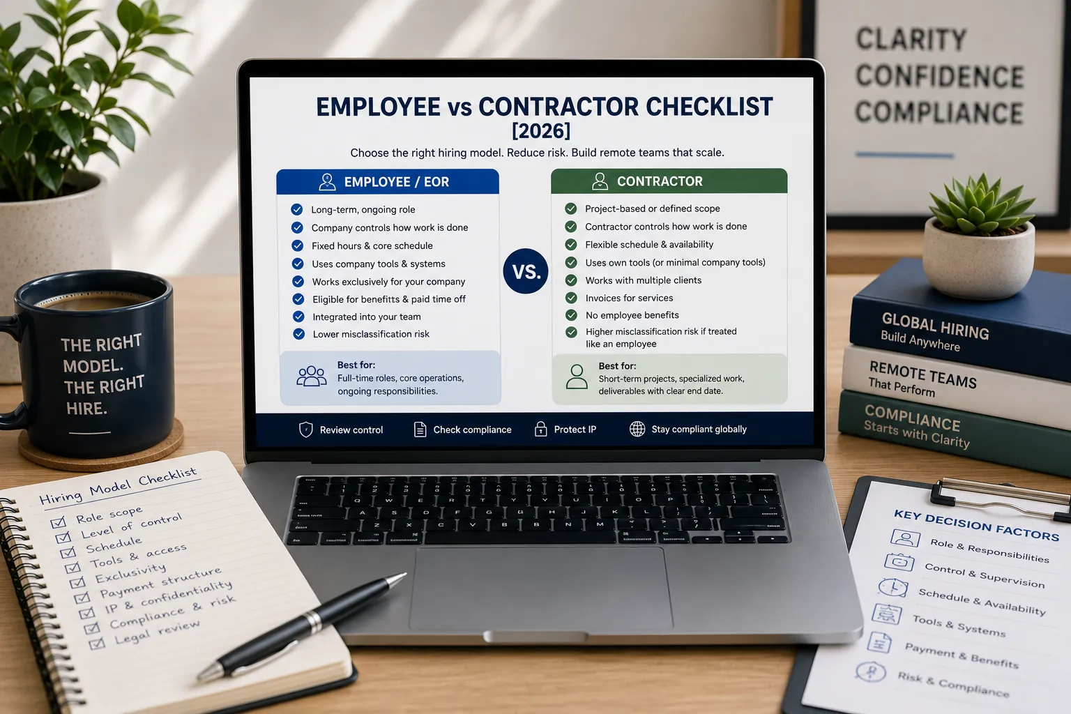 Employee vs Contractor Checklist [2026]